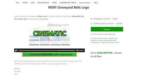 Graveyard Bells Logo - Royalty Free Music Logo By peakring.com