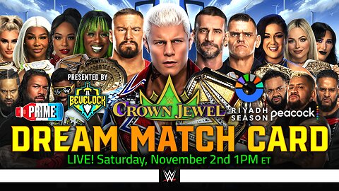 WWE Crown Jewel 2024 - Dream Match Card [v4]