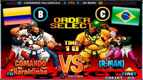 The King of Fighters '97 (COMANDO Haroldinho Vs. (R-MAN)) [Colombia Vs. Brazil]