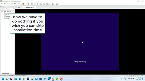 windows 10 installation on virtual box (vmware) windows 11