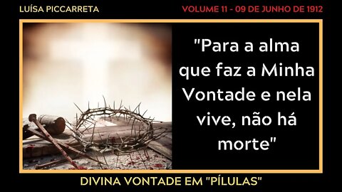 NÃO HÁ MORTE PARA QUEM VIVE NA DIVINA VONTADE