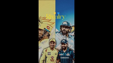 Best Rivalry MI VS CSK 💙💛 #ipl #mi #csk #dhoni #rohitsharma #viral #ipl2024 #match #viral #treding