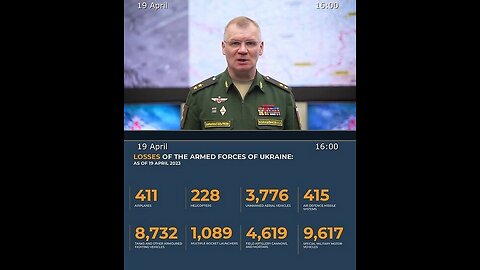 19.04.23 ⚡️ Russian Defence Ministry report on the progress of deNAZIficationMilitaryQperationZ