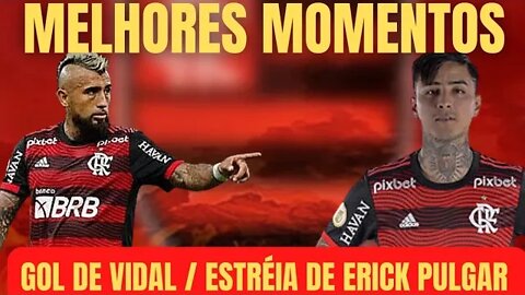 MELHORES MOMENTOS/BOTAFOGO x FLAMENGO/GOL DE VIDAL/ ESTRÉIA DE ERICK PULGAR