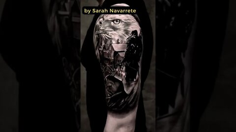 Stunning Tattoo by Sarah Navarrete #shorts #tattoos #inked #youtubeshorts