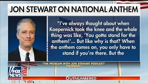 Jon Stewart Doesn’t Understand Why We Stand For National Anthem At Games