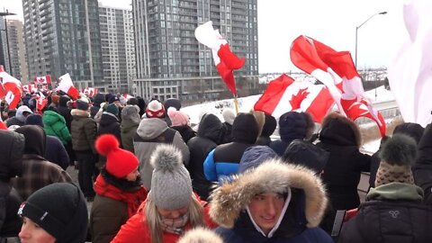 Freedom Convoy 2022 Mississauga, Canada 01/27/22