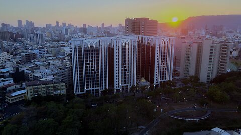 Kaohsiung City Sunset 🇹🇼 (2023-02) {aerial}