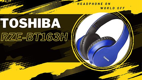 Toshiba RZE-BT163H Bluetooth Headphones Over-Ear