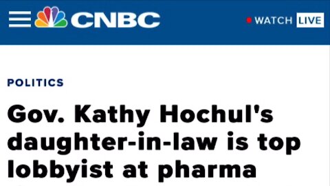 NY Governor Kathy Hochul Daughter In Law Big Pharma Lobbyist