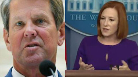 "Get out of the way", Jen Psaki calls out Georgia Governor Kemp for not "saving lives"