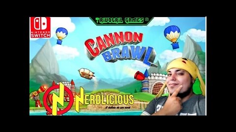 🎮 GAMEPLAY! Jogamos CANNON BRAWL para Nintendo Switch. Será que ele é bom?