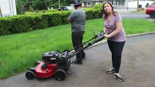 Long Island Lawncare Vlog16 Upgraded Toro Timemaster vs Overgrown Kentucky Tall Fescue Grass REMATCH