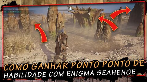 Assassin's creed valhalla, Como ganhar ponto de habilidade com o enigma Seahenge | super dica