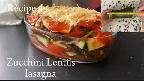 Baked Zucchini Lentil Lasagna Vegetarian 🌱 Recipe