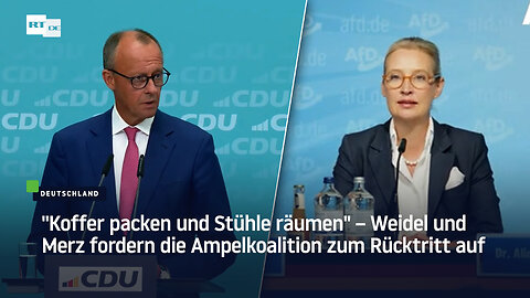 "Koffer packen und Stühle räumen" – Weidel und Merz fordern die Ampelkoalition zum Rücktritt auf