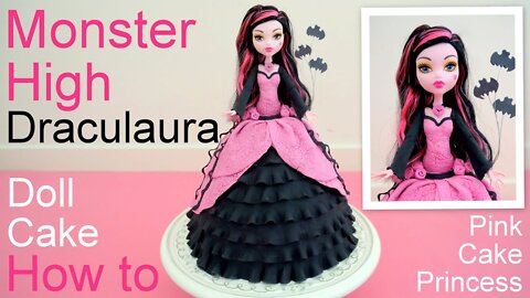 Copycat Recipes Halloween Monster High Draculaura Doll Cake How to Cook Recipes food Recipes