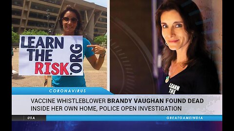 VACCINE INJURY WHISTLE-BLOWER Learn the Risk from Brandy Vaughan #RIP ~ Warrior of Truth