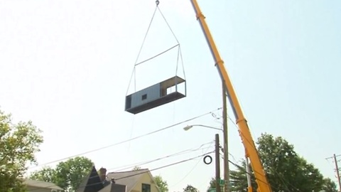 Shipping containers repurposed as affordable housing in Washington