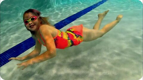 Playing and Wrestling Underwater and in the Lazy River