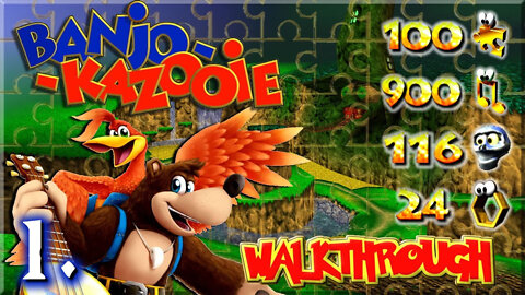 Banjo-Kazooie [XBOX 360] - Walkthrough & Stop 'n Swop / All Jiggies, Notes & Honeycombs (Part.1)