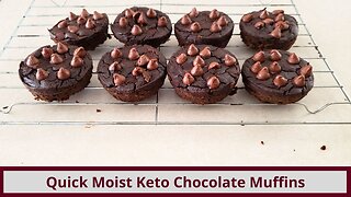 Easy Keto Chocolate Avocado Muffins