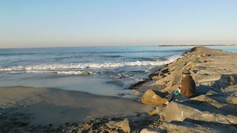 Knitting by the ocean #knitting #meditation #beachlife