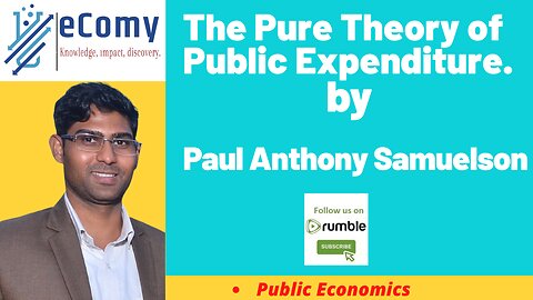 Pure Theory of Public Expenditure by Samuelson | @eComy