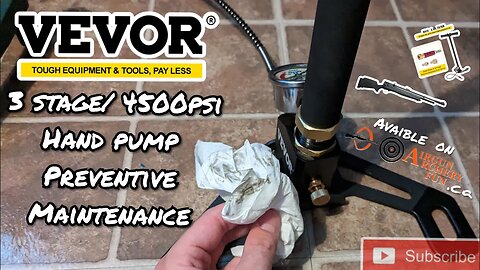 Vevor 3 stage 4500psi Handpump preventive maintenance [Avaible from AirgunArcheryFun]