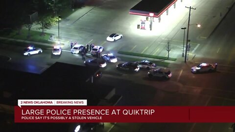 Large police presence early Monday morning at QT