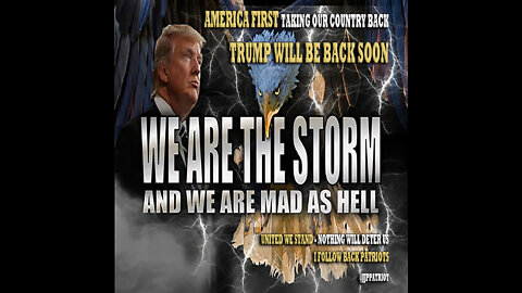 WE ARE THE STORM - AND WE ARE MAD AS HELL - TAKING BACK AMERICA