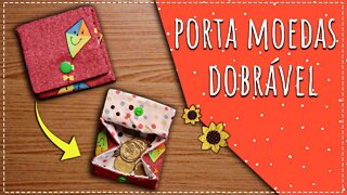 Porta moedas dobrável / Passo a passo