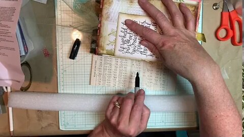 #17 THOUGHT LIFE Journal- Sewing signatures to the spine of a junk journal