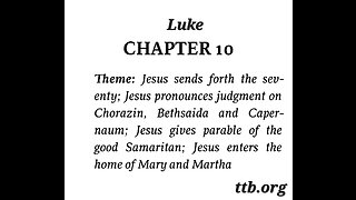 Luke Chapter 10 (Bible Study)