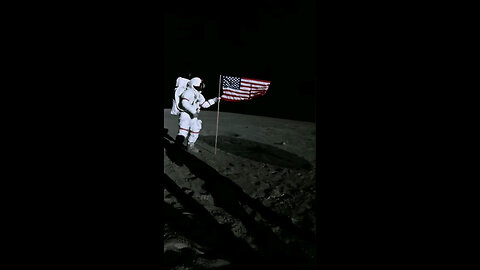 Library Som ET - 45 - Moon - Apollo 14 - U.S. Flag on the Moon #Shorts