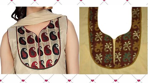 neck design cutting &stitching//new, latest fabric Patti neck design with cutwork/gala design