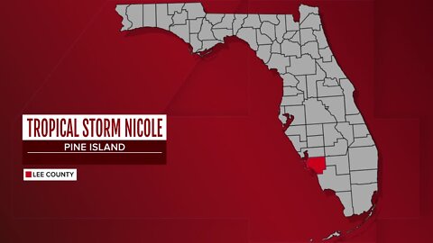 Tracking Nicole in Pine Island