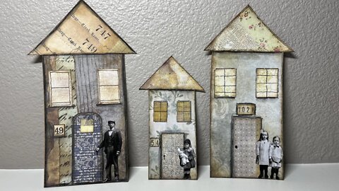 Scrap Buster: Small House Tags for Tim Holtz Paper Doll Minis