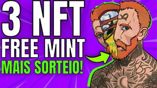 🚨 URGENTE - 3 NFTS FREE MINT VIA TWITTER + SORTEIO DA SEMANA