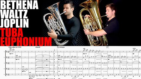 𝄢 LOW BRASS RAGTIME 𝄢 Scott Joplin "Bethena Waltz". EUPHONIUM + TUBA