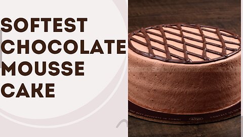 (No oven, No flour) The world's softest chocolate mousse cake | Dessert Recipe!