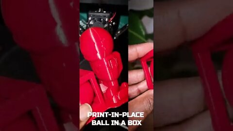 Ball in box print-in-place 3D Print. #shorts #3dprinting #cooltoys #fidgettoys #3dprintedfidget