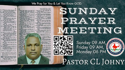 Episode 480 Bible Sermon by Pastor CL Johny on 26th November 2023