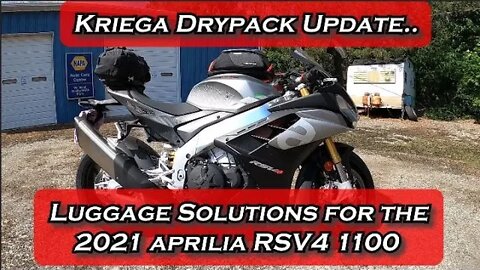 Luggage Solutions for the 2021 Aprilia RSV4 with Kriega Drypack Update