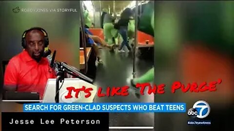 Green-Clad Black Girls Beat Teens on Train - Jesse Lee Peterson