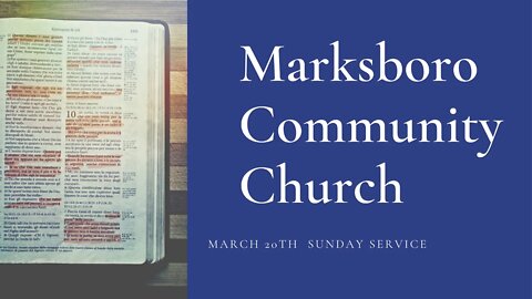 MCC March 20th Service