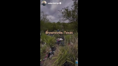 Illegals Dump Wet Clothes Along River After Crossing