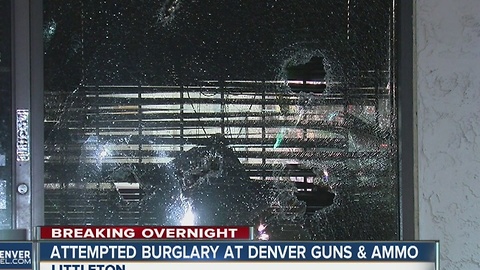 Suspects flee after attempted burglary at Littleton gun store