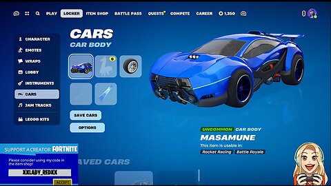 FREE | MASAMUNE (Uncommon Car Body) SHOWCASE-Fortnite