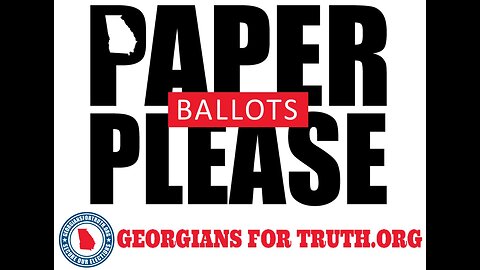 Paper Ballots Please Meeting Canton, GA 7-13-23